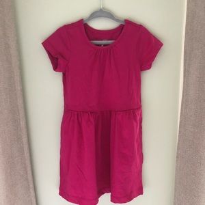 Primary Raspberry Short Sleeved Dress
